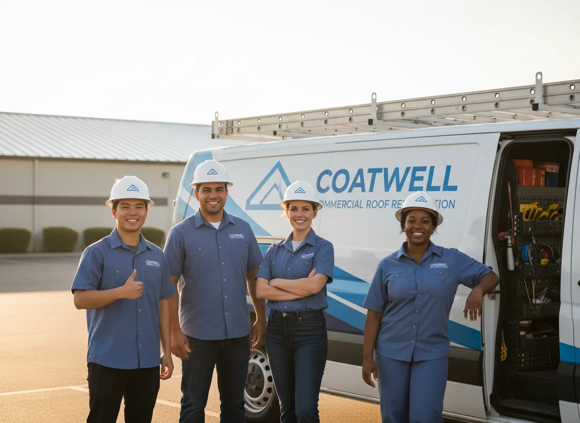 Commercial roof coating company in Llano, CA